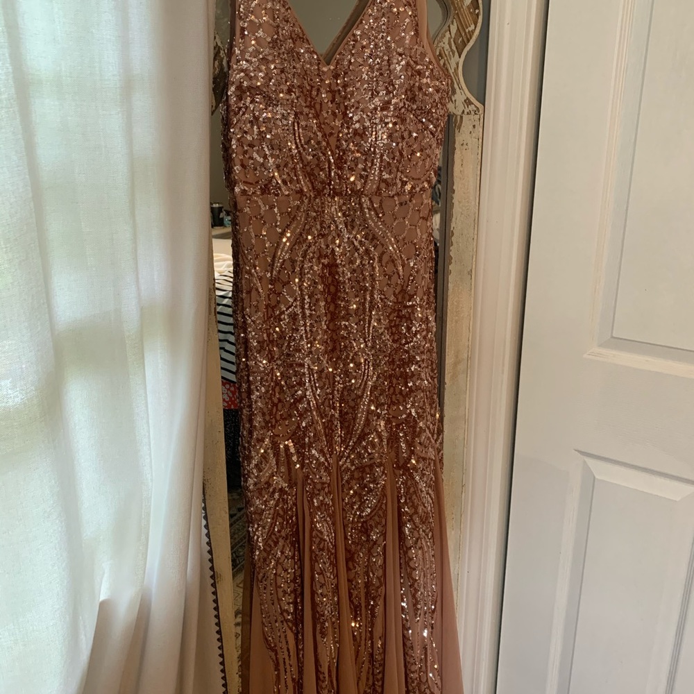Evening sequin dress size 10P